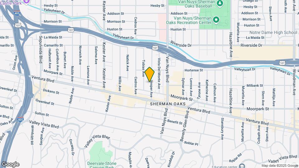 4503 Vesper Ave Map and Location Details