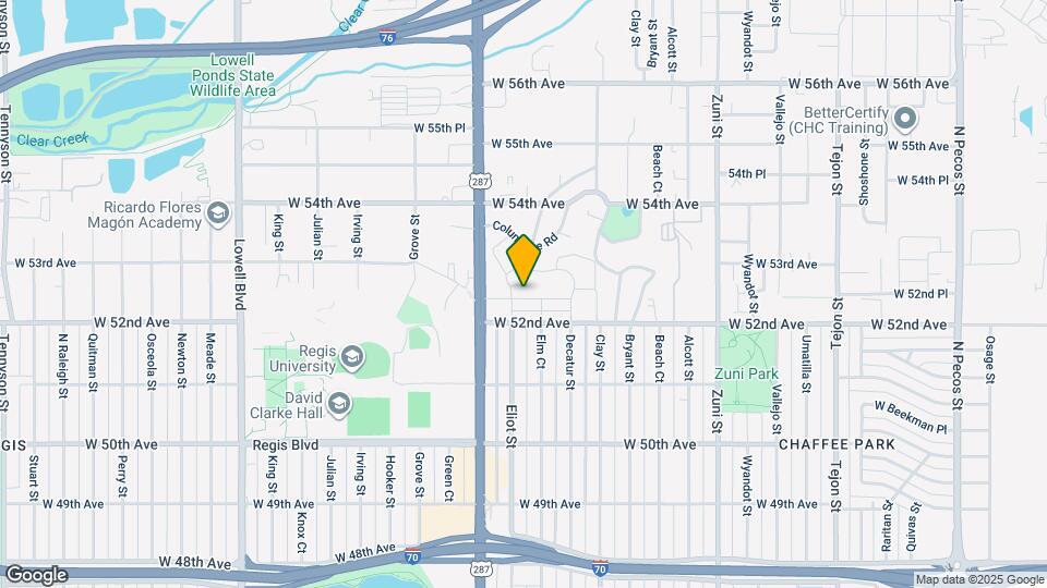 2879 W Parkside Pl Map and Location Details