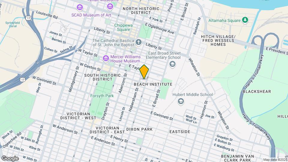414 E Gaston St Map and Location Details