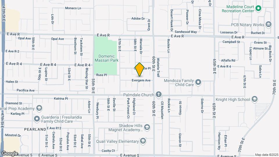 5823 Evergem Ave Map and Location Details