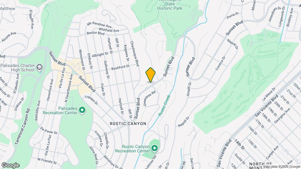 14501 W Sunset Blvd Mapa y Detalles de la Ubicación