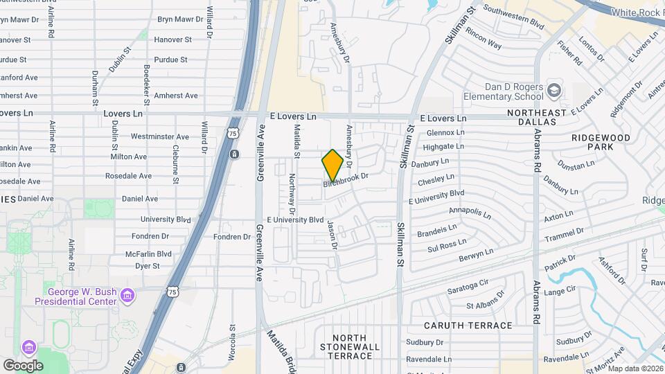 5930 Birchbrook Dr Map and Location Details