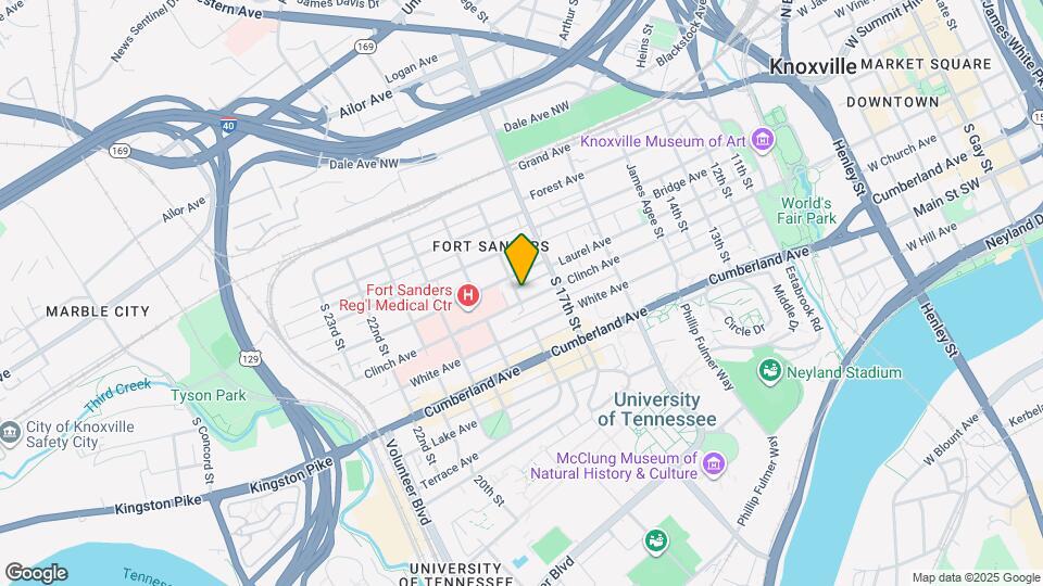 1733 W Clinch Ave Map and Location Details