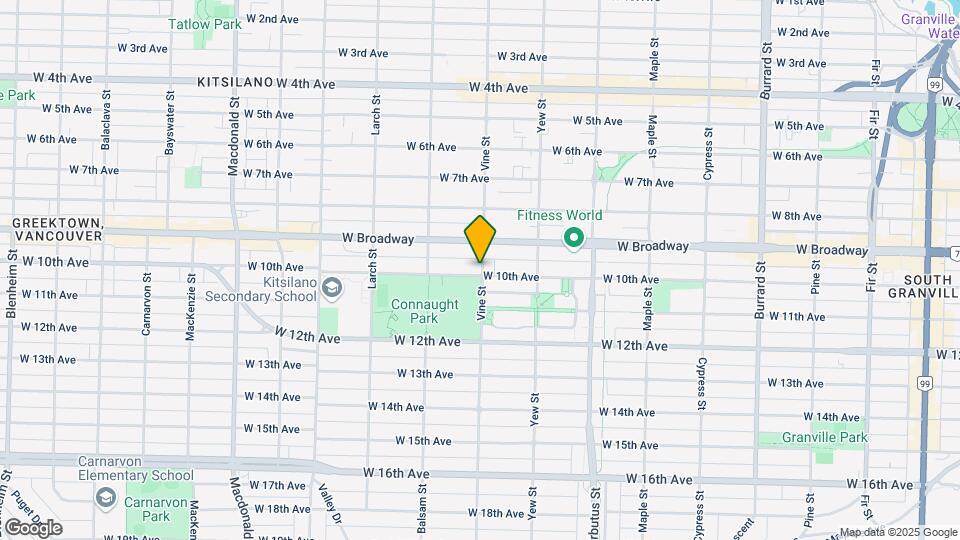 2539-2555 Vine St Map and Location Details