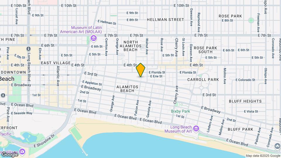 1501-1517 E 3rd St Mapa y Detalles de la Ubicación