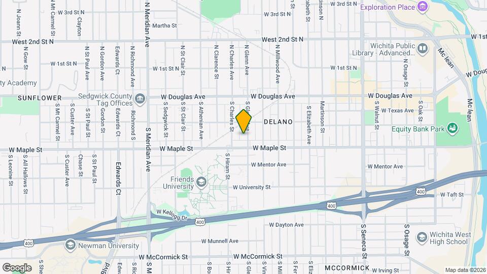 221 S Glenn St Map and Location Details