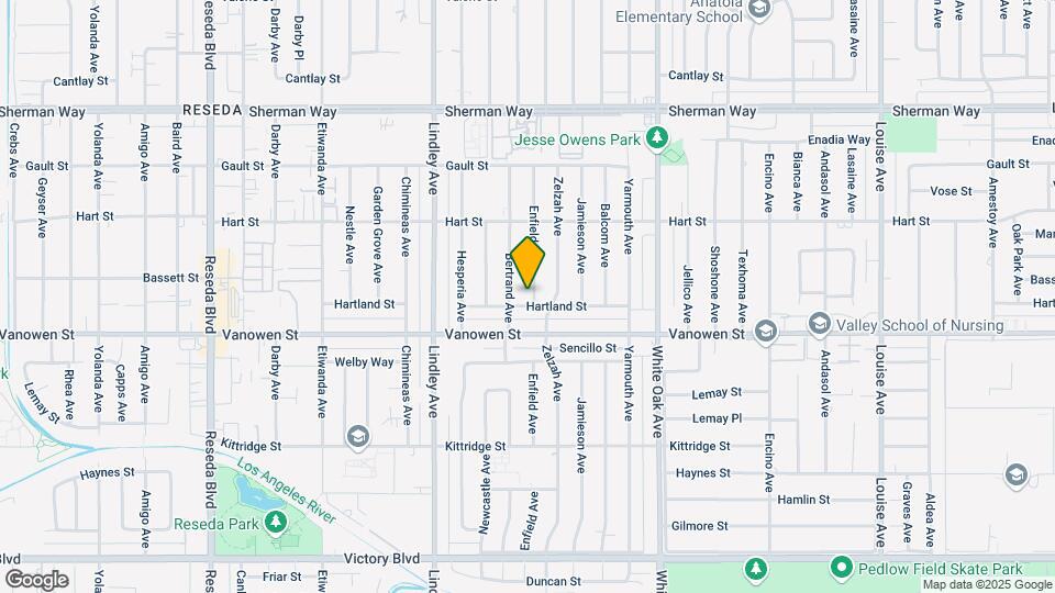 6839 Enfield Ave Map and Location Details