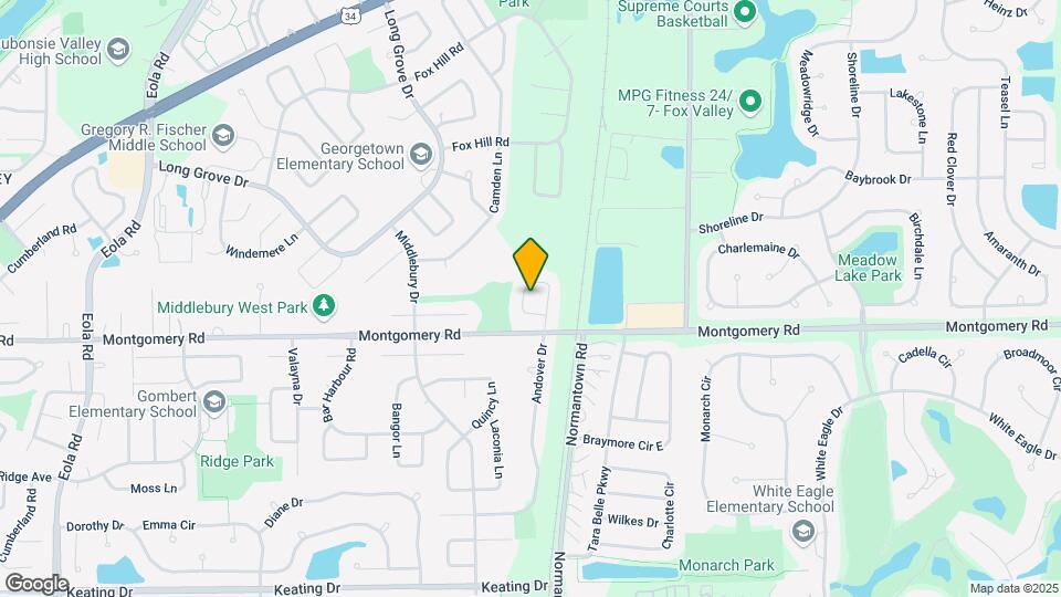 1217 Andover Cir Map and Location Details
