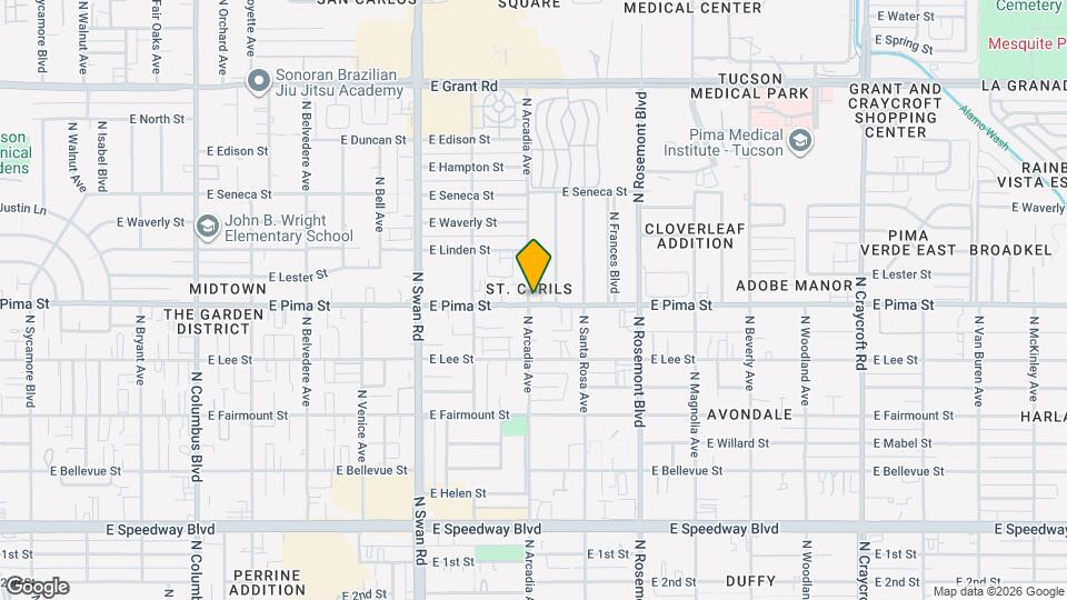 4901 E Pima St Map and Location Details