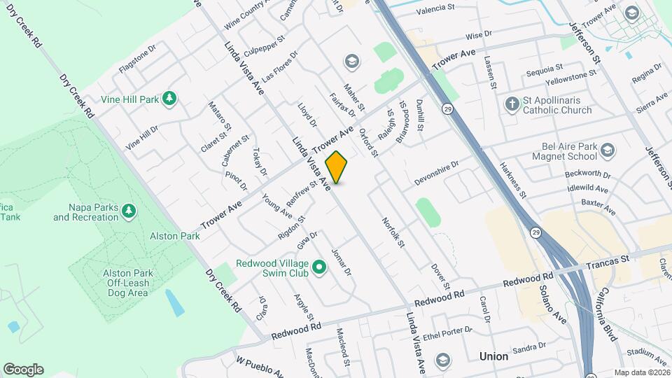 3860 Linda Vista Ave Map and Location Details