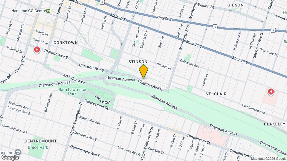 455 Charlton Ave E Map and Location Details