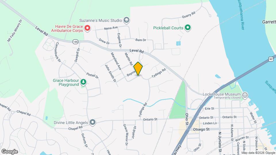 1306 Currier St Map and Location Details