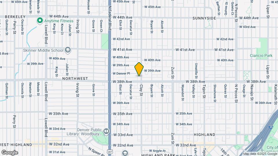 3817 Clay St Map and Location Details