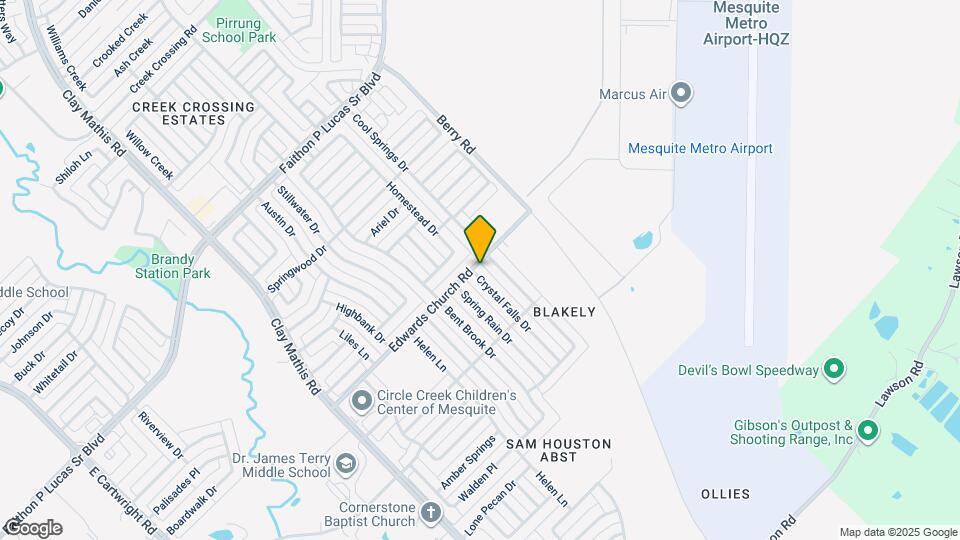 2500 Crystal Falls Dr Map and Location Details
