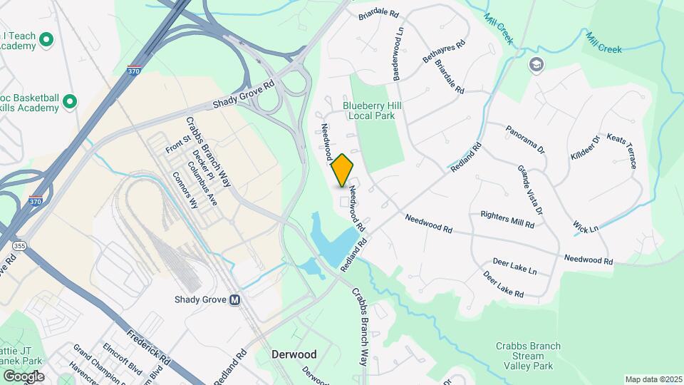 8101 Needwood Rd Map and Location Details
