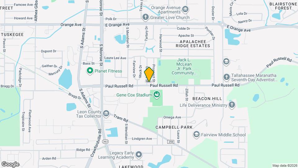 3109 Garfield St Map and Location Details