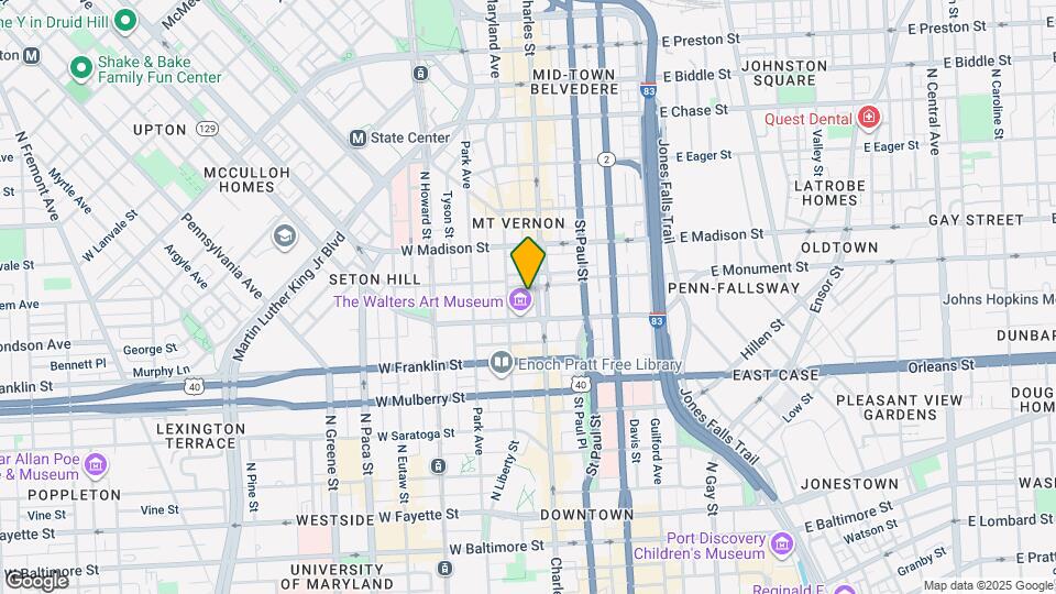 3 W Mt Vernon Pl Map and Location Details