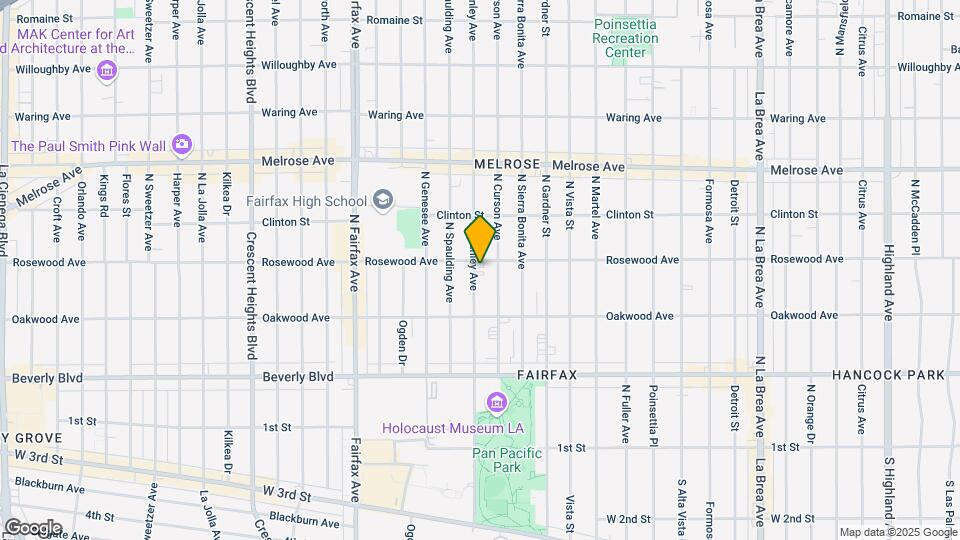 458 N Stanley Ave Mapa y Detalles de la Ubicación