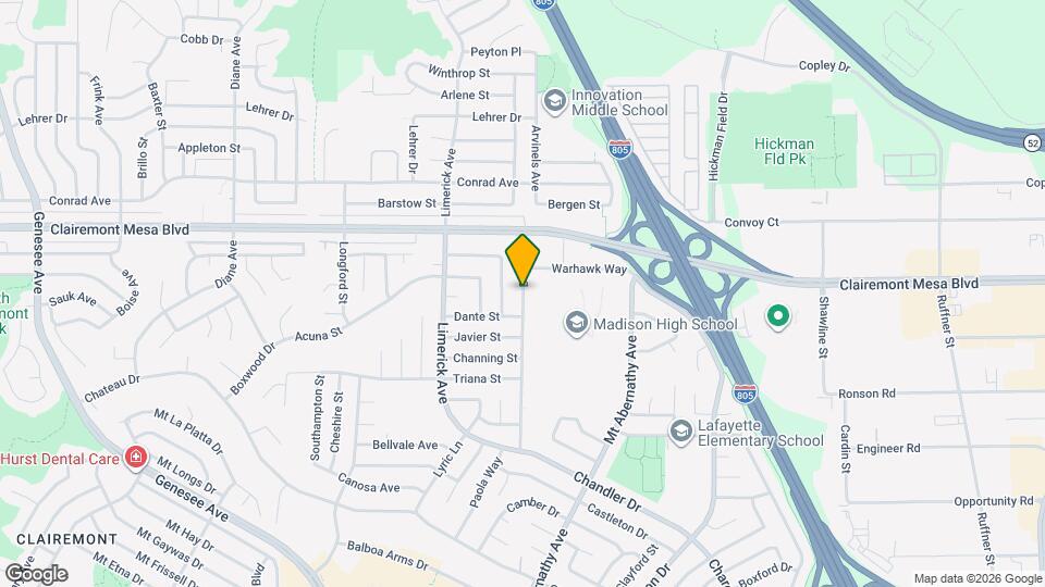 4826 Doliva Dr Map and Location Details