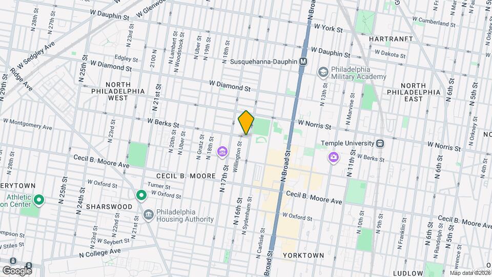 1858 N 16th St Map and Location Details