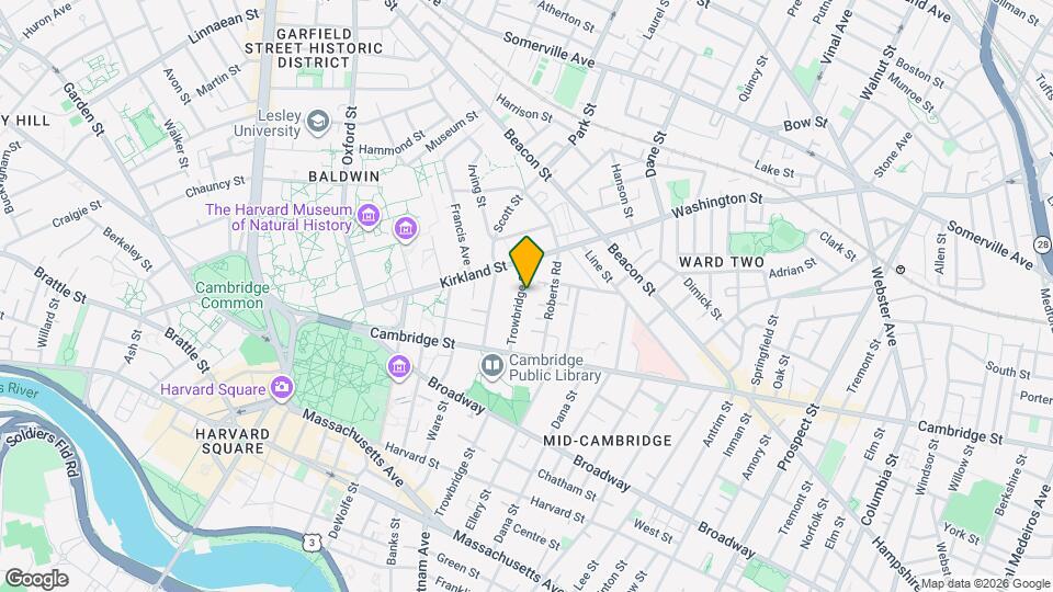 108 Trowbridge St, Unit 1 Mapa y Detalles de la Ubicación