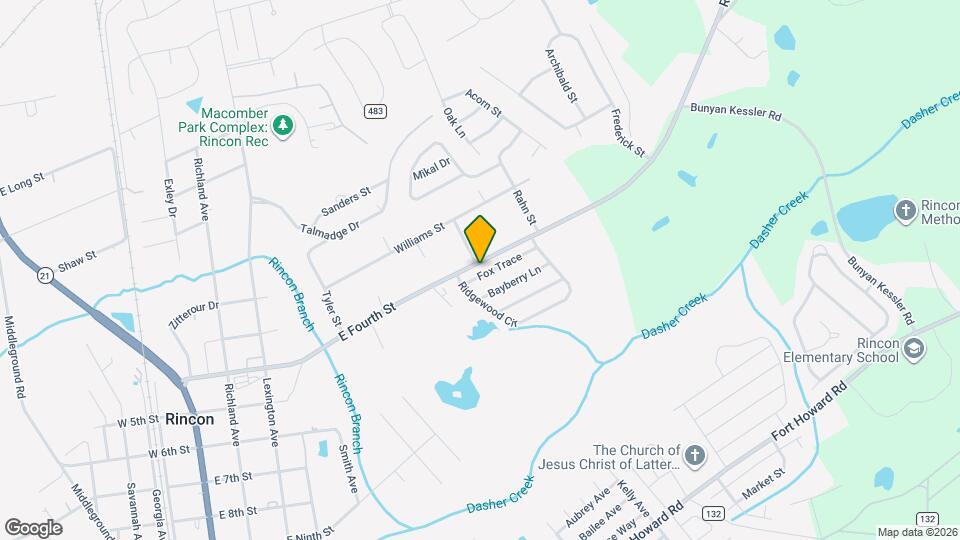 116 Fox Trace Map and Location Details