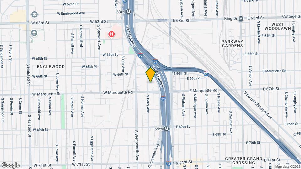 6639 S Perry Ave Map and Location Details