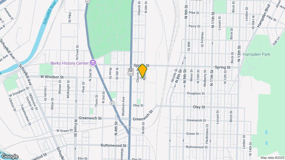 866 N 6th St Map and Location Details