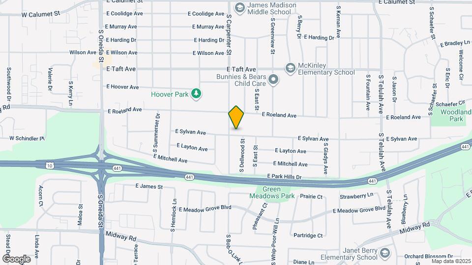 808 E Sylvan Ave Map and Location Details