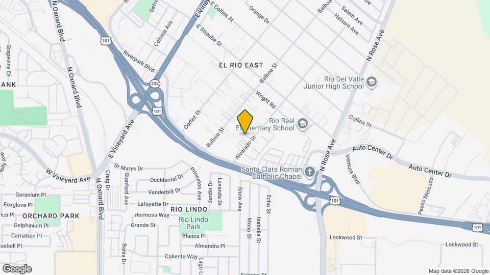 2523 Alvarado St Map and Location Details