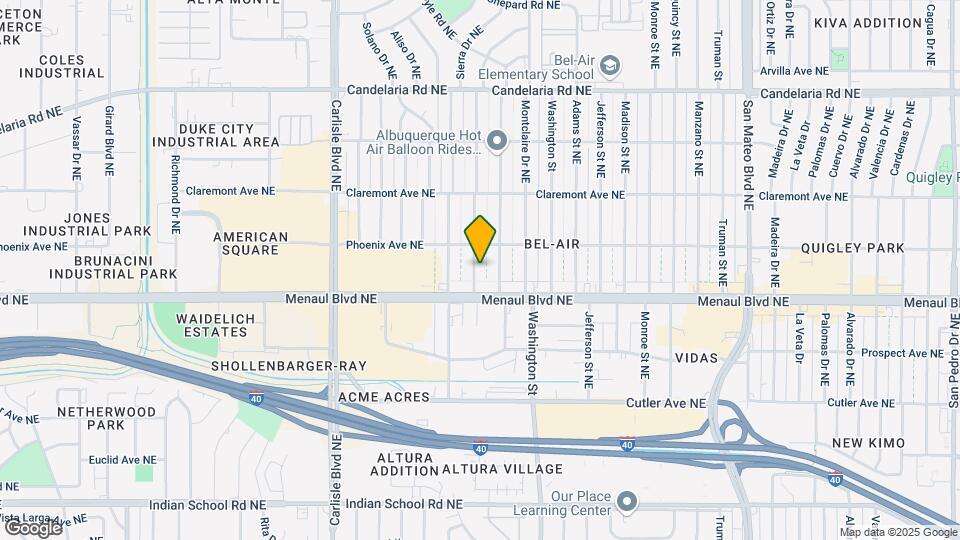 2626 Sierra Dr NE Map and Location Details