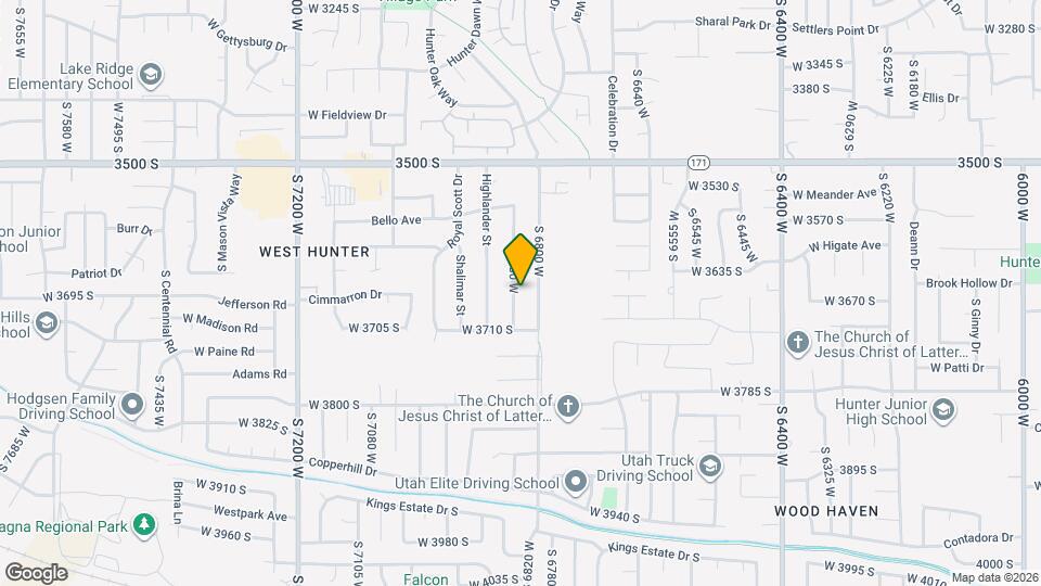 3661 S 6830 W Map and Location Details