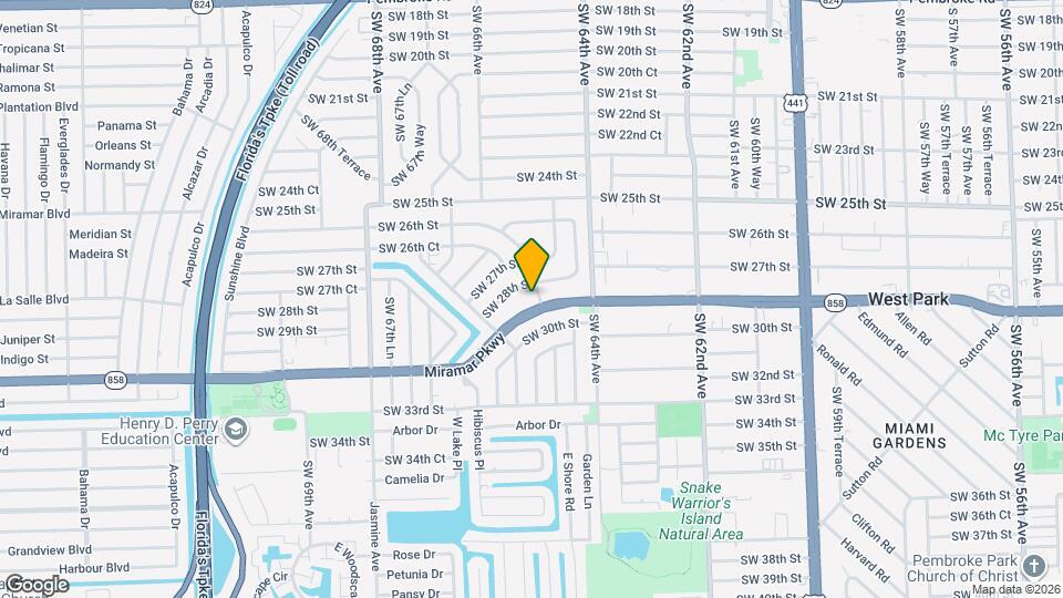 2820 SW 65th Ave Map and Location Details