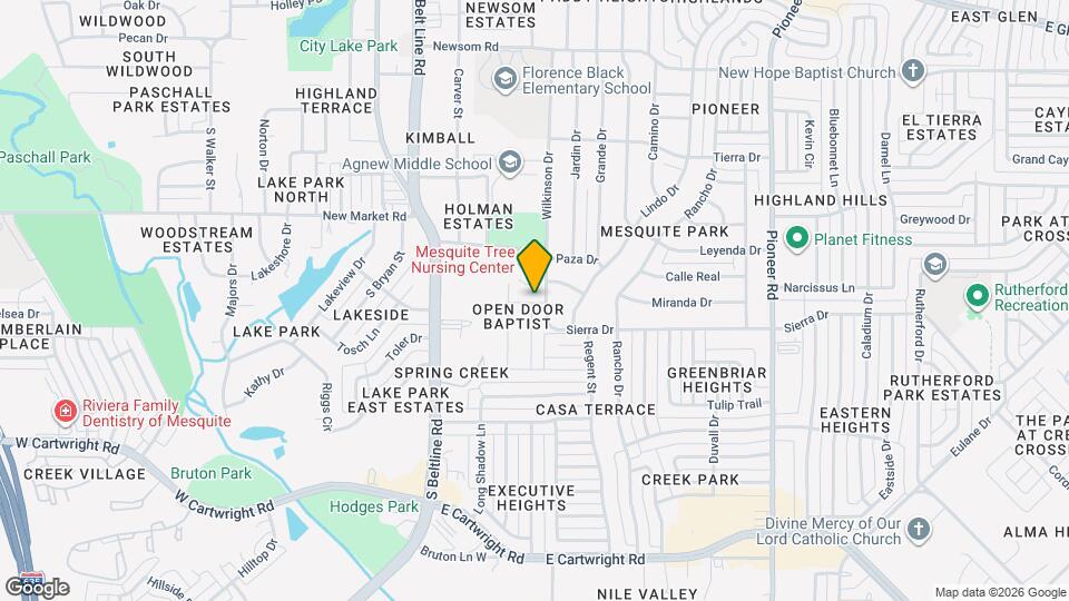 1101 La Esperanza Dr Map and Location Details
