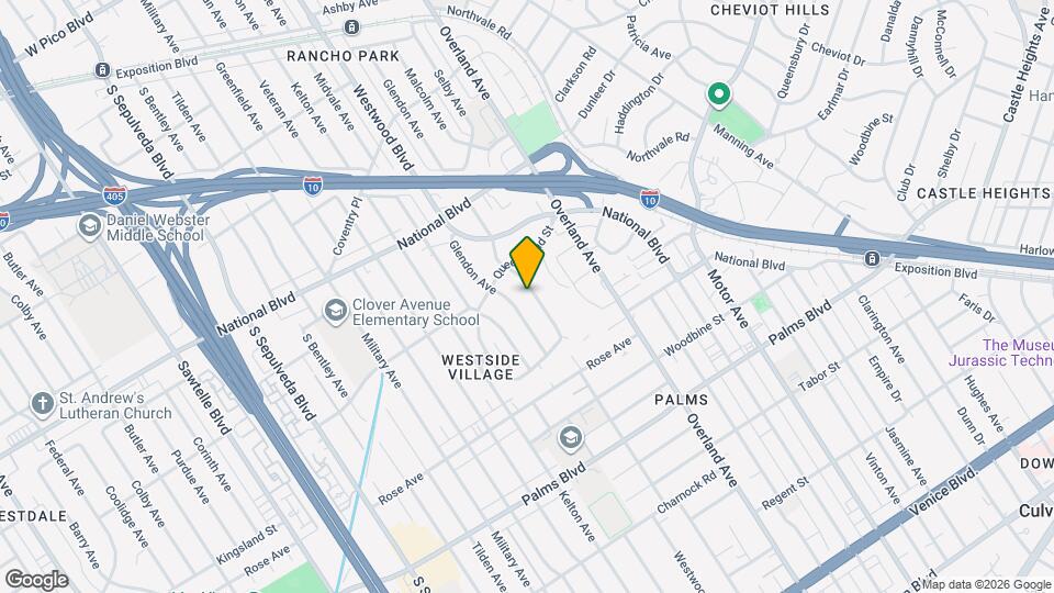 3243 Malcolm Ave, Unit Guesthouse Map and Location Details