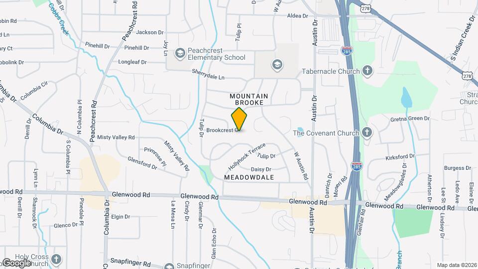 3647 Brookcrest Cir Map and Location Details