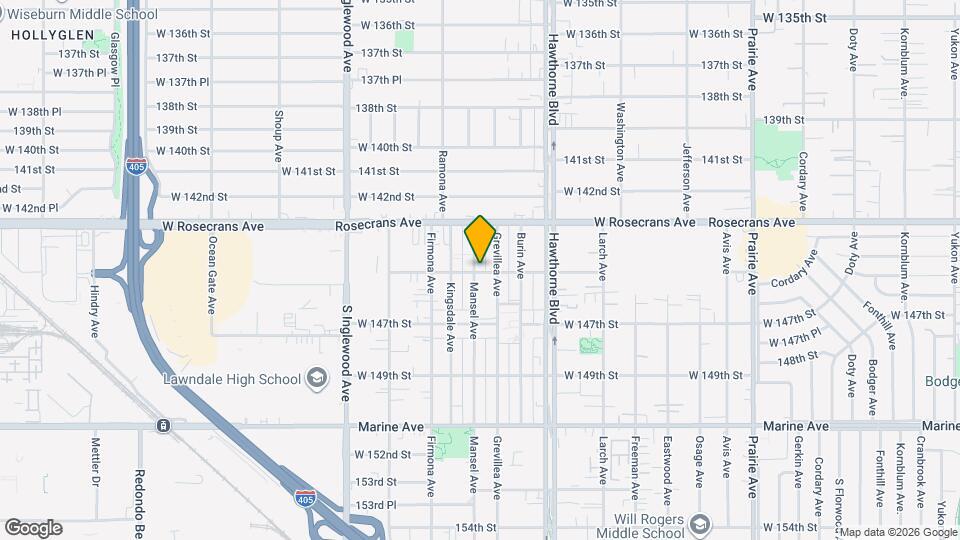 4525 W 145th St, Unit front Map and Location Details