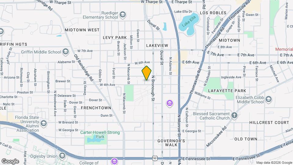 1107 N Martin Luther King Jr Blvd. Map and Location Details