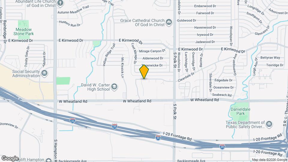 1320 Cleardale Dr Map and Location Details