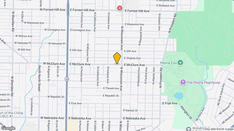 730 E McClure Ave Map and Location Details