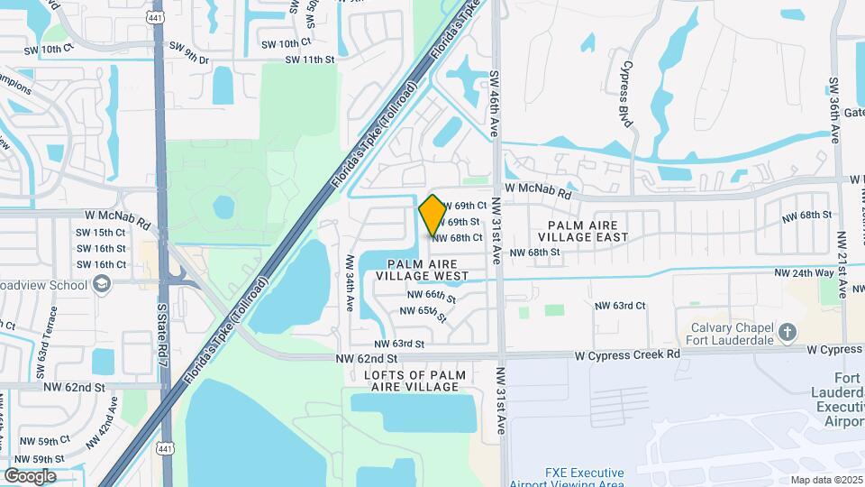 3170 NW 68th Ct Map and Location Details