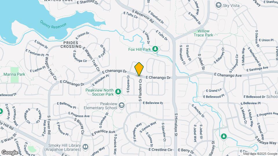 4915 S Flanders Ct Map and Location Details