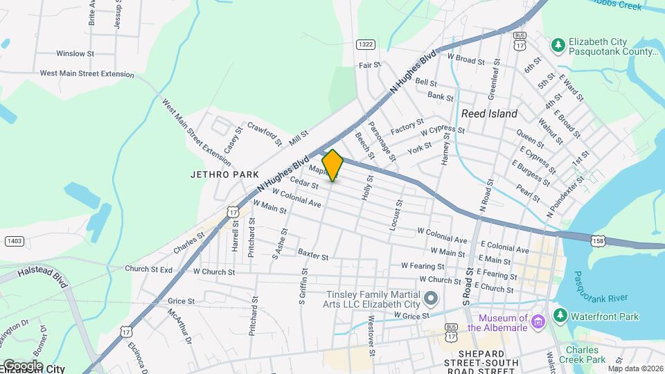 912 Cedar St Map and Location Details