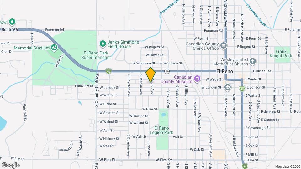 312 S Moore Ave Mapa y Detalles de la Ubicación