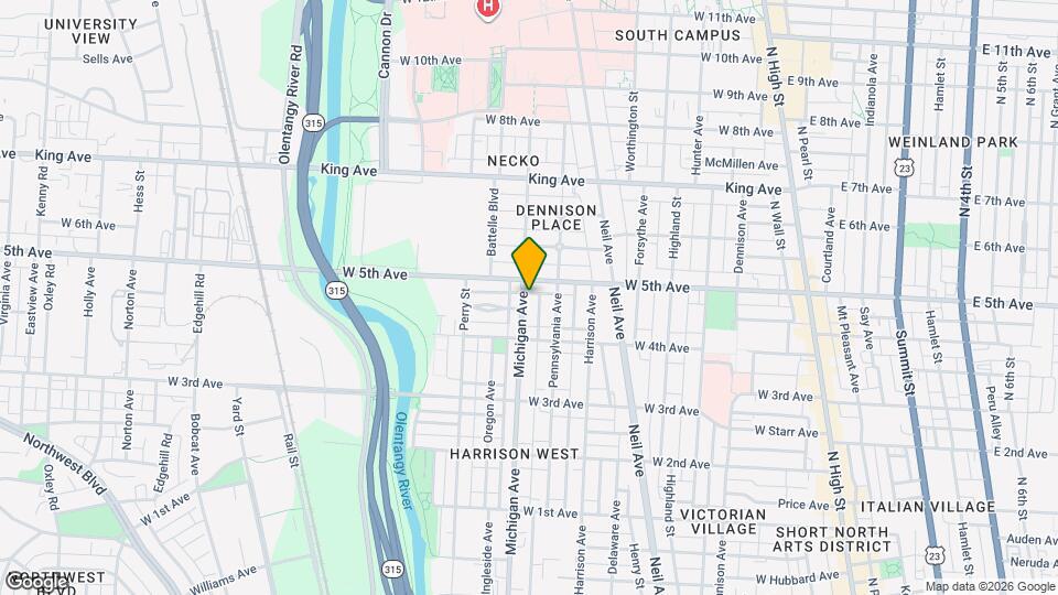 1268 Michigan Ave Mapa y Detalles de la Ubicación