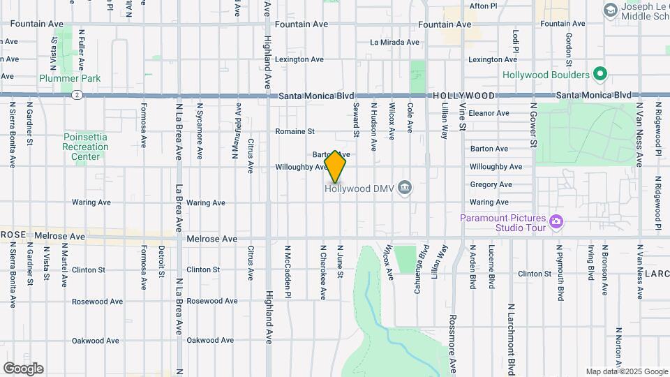 823-825 N June St Map and Location Details