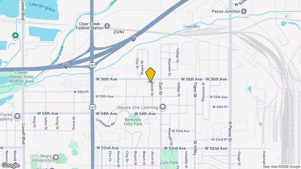 5555 Alcott St Map and Location Details