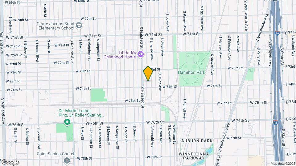 7344 S Emerald Ave-Unit -2 Map and Location Details
