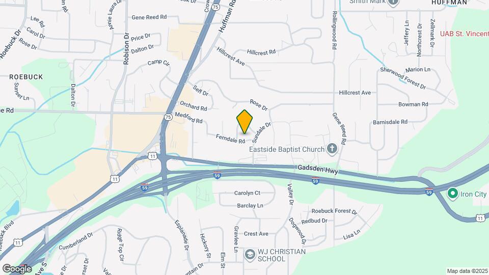 536 Ferndale Rd Map and Location Details