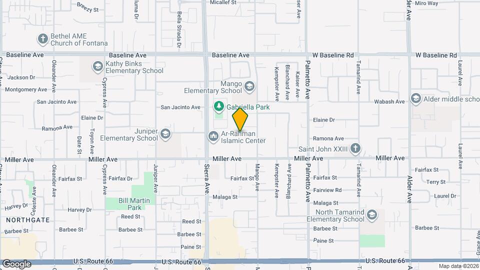 7600 Emerald Ave Map and Location Details